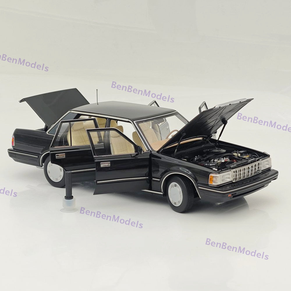 1/18 Toyota Crown Seventh Generation MS122 Black / Mi Interior Diecast Model
