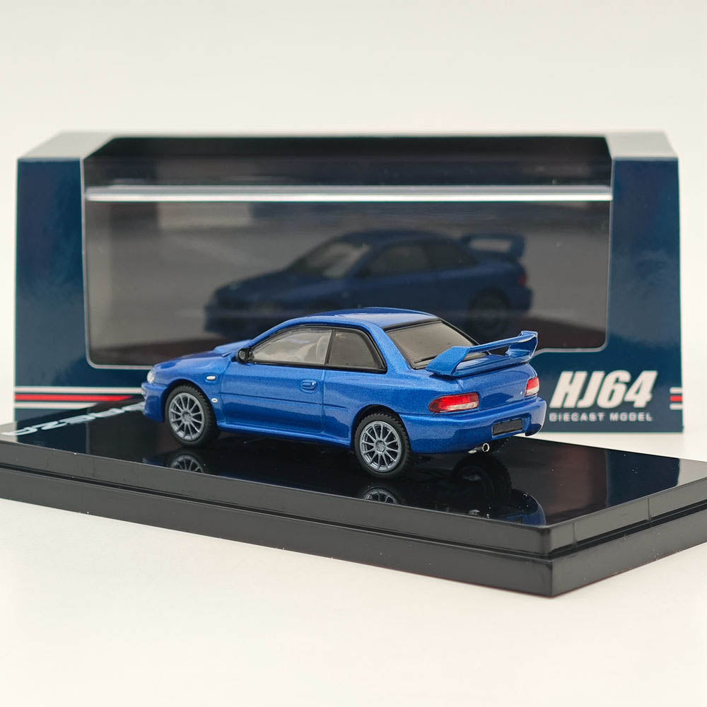 Hobby Japan 1:64 Impreza 22B STi GC8 Euro Custom Blue HJ644041ABL Diecast model