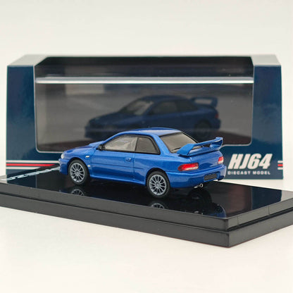 Hobby Japan 1:64 Impreza 22B STi GC8 Euro Custom Blue HJ644041ABL Diecast model