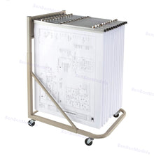Heavy Duty Mobile Blueprint Storage Rack MRWH - 12 Pivot Brackets, Locking Casters, Adjustable --US in stocks
