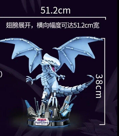 2023 Yugioh Blue-Eyes White Dragon Building Block Figure 1,258 PCS