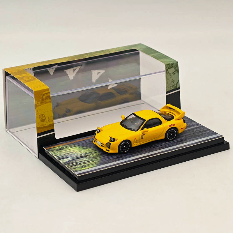 Hobby Japan 1/64 Mazda RX-7 (FD3S) RedSuns Initial D Open Headlights HJ643007BDY Diecast Model Collection