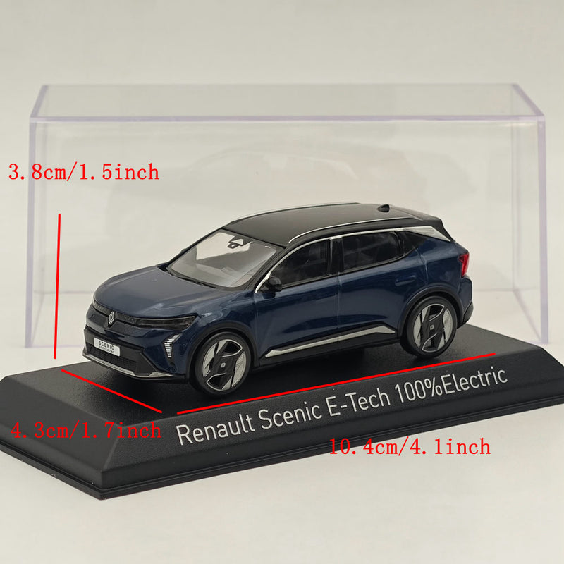 1/43 Norev Renault Scenic E-Tech 100% Electric 2024 Midnight Diecast Model Blue