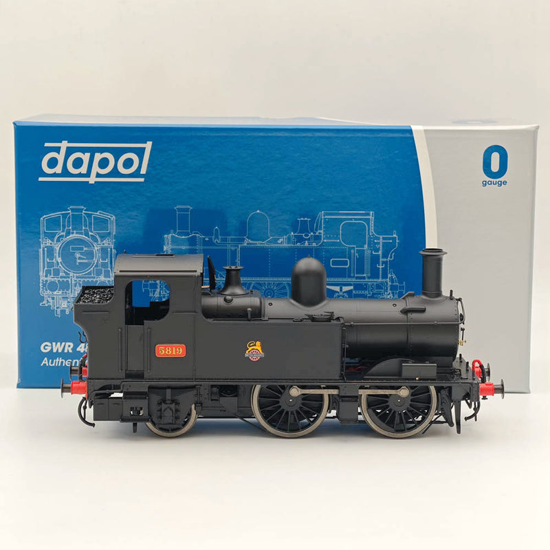 Dapol 7S-006-052 O Gauge 58xx Class BR Early Crest Black 5819 21DCC -Locomotive