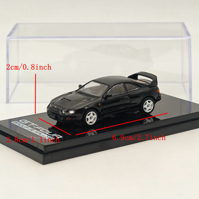 Hobby Japan 1/64 Toyota CELICA GT-FOUR ST205 JDM STYLE Black HJ642064ABK Diecast Models Car Collection