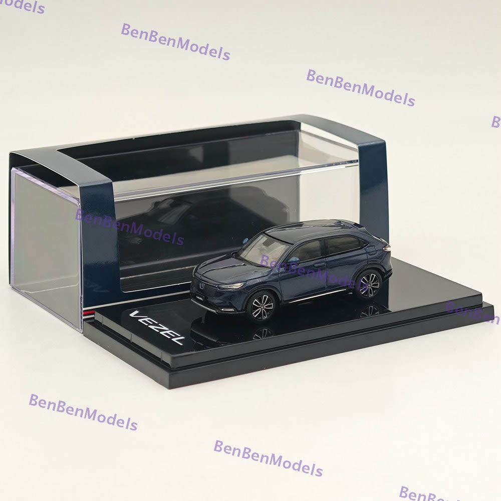 1/64 Hobby Japan VEZEL e: HEV Z Midnight Blue Beam Metallic Diecast HJ641071ABL