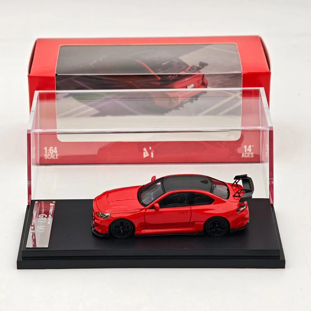 Street Weapon SW 1/64 M2 G87 MK2 ADRO wide body modification Diecast Model Car Limited Edition
