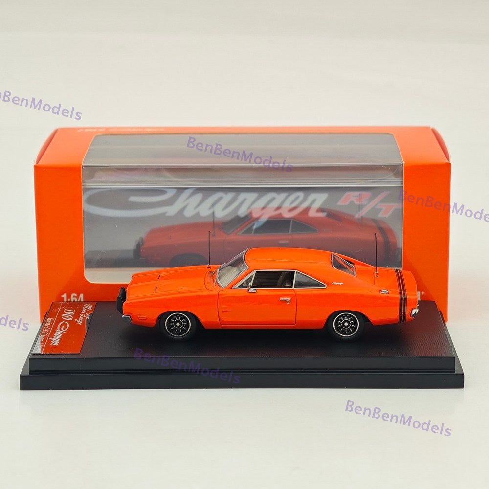 1:64 Mini Forge 1969 Charger R/T Red Diecast Metal Car Limited Collection