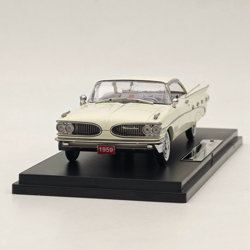 1/43 GFCC 1959 Pontiac Bonneville Hardtop White Diecast Model Car Collection