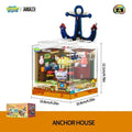 Spongebob Building Block Pineapple Restaurant Anchor House Tree House Room Brick