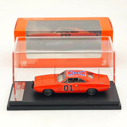 Mini Forge 1:64 1969 Charger RT style General Lee / with 1600 HP Twin-Turbo LS Diecast Motor Limited Edition Diecast Model Car