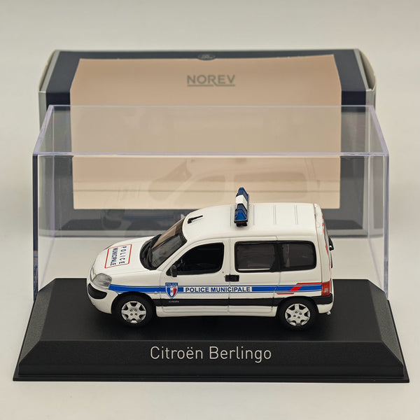 1/43 Norev CITROEN BERLINGO 2007 Police Municipale Diecast Model Cars White