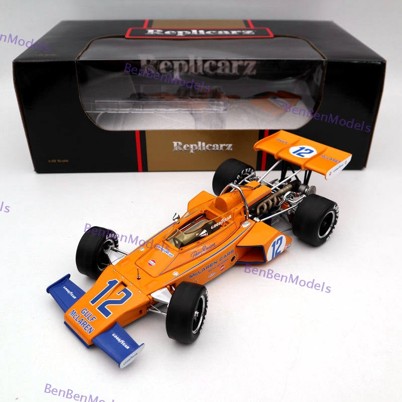 1:18 Replicarz 1972 Indianapolis 500 Peter Revson #12 R184826 Diecast Orange