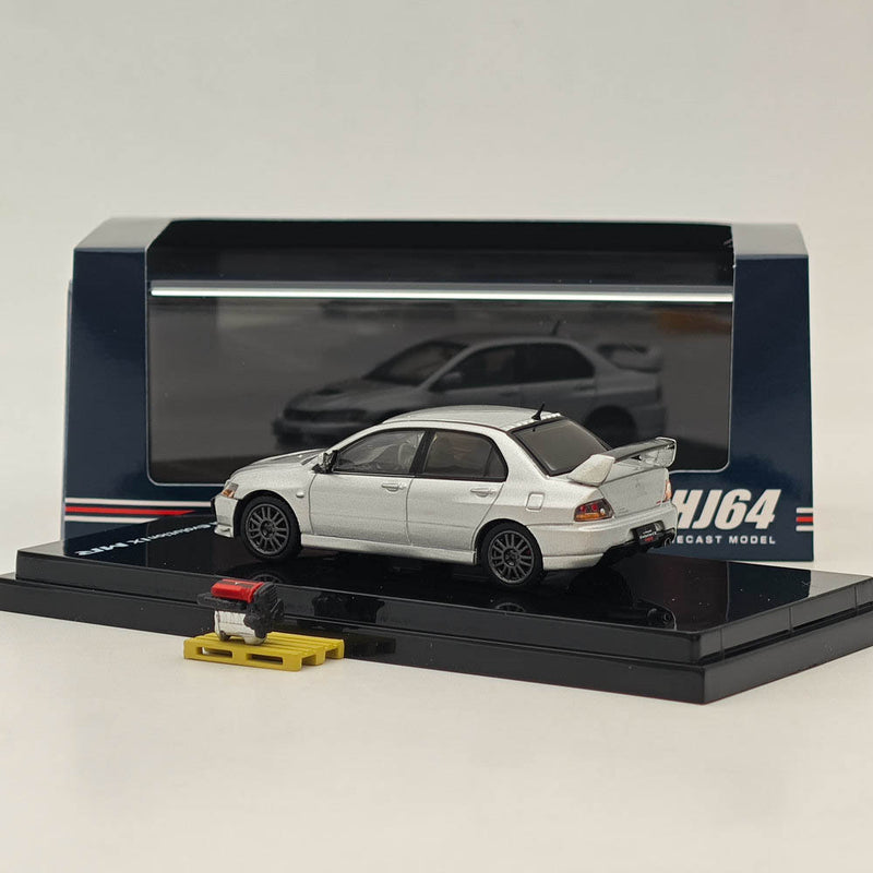 Hobby Japan 1/64 Mitsubishi Lancer GSR Evolution IX MR Silver HJ647054S Diecast