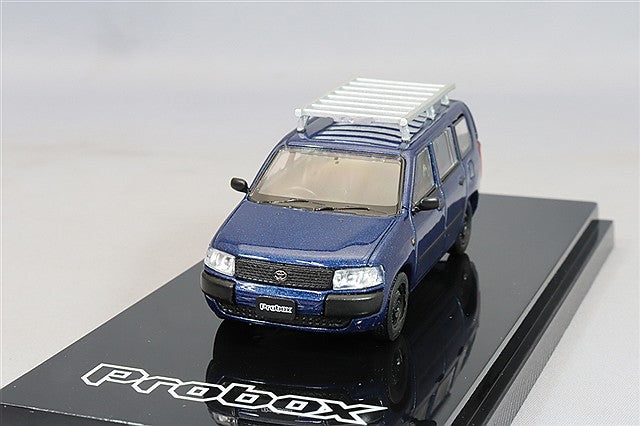 1/64 Hobby Japan Toyota PROBOX Customized ver. with ROOF CARRIER Blue HJ642062BL