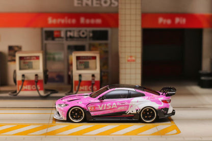 SW 1:64 G82 M4 Pink Bull Widebody Sports Diecast Model Car Limited Edition