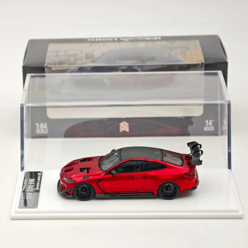 Street Weapon SW 1/64 M4 G82 GTR Lightning Purple Full Widebody Kit Diecast Model Car Limited Edition