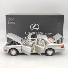 1:18 Toyota Lexus LS400 première génération argent modèle moulé sous pression collection de voiture jouet ouvert cadeau