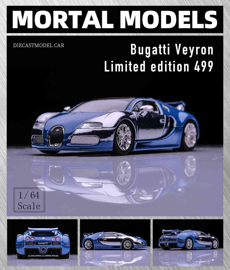 Pre-sale Mortal 1:64 Bugatti Veyron Super Sport Diecast Toys Car Models Collection Gifts Detachable Back Cover