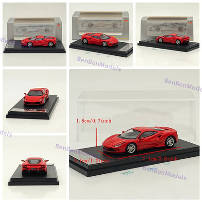 1/64 Hone Model F8 Tributo Supercar Diecast Model Car Limited Collectible Hobby