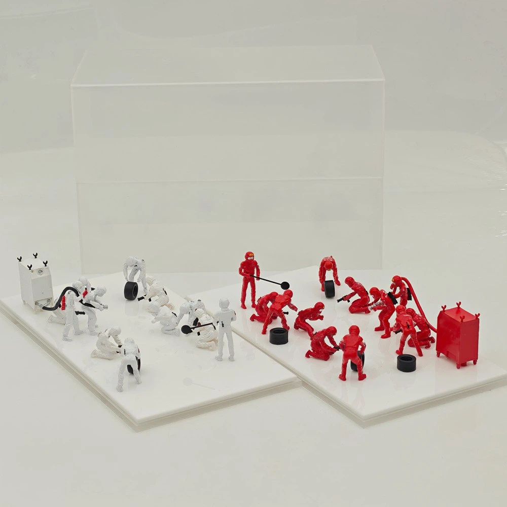 1/43 Scale F1 Pit Crew Resin Figures 12pcs Set for Racing Car Model Diorama