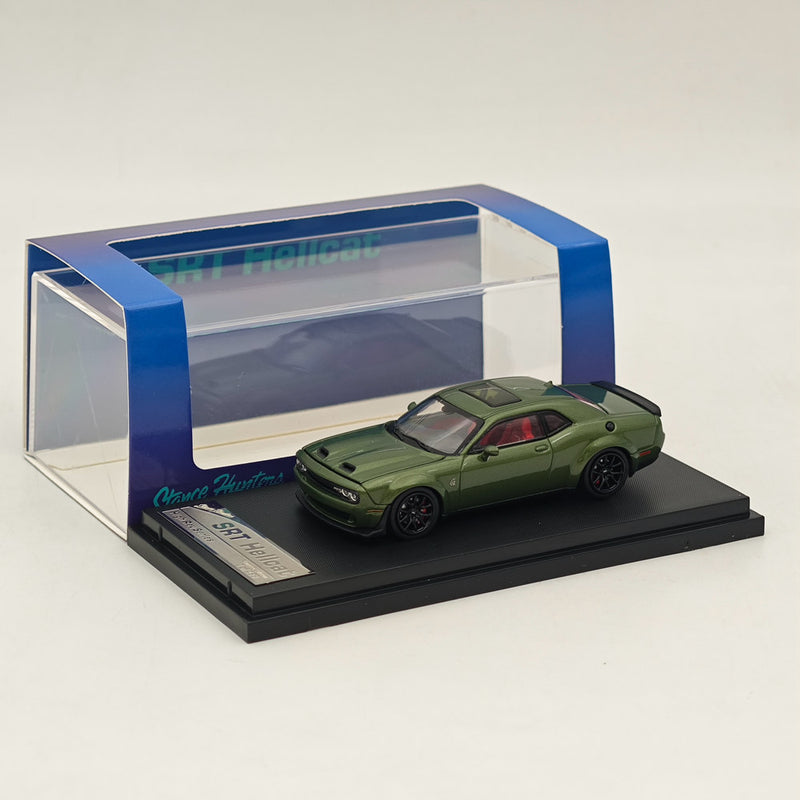 1:64 SH Dodge SRT Hellcat Muscle Sports Green Diecast Model Car Collection