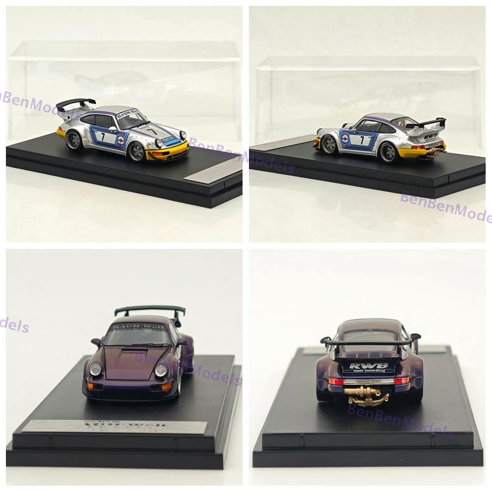 1:64 SW Porsche RWB 964 Classic Sports Model Diecast Model Car Limited Edition