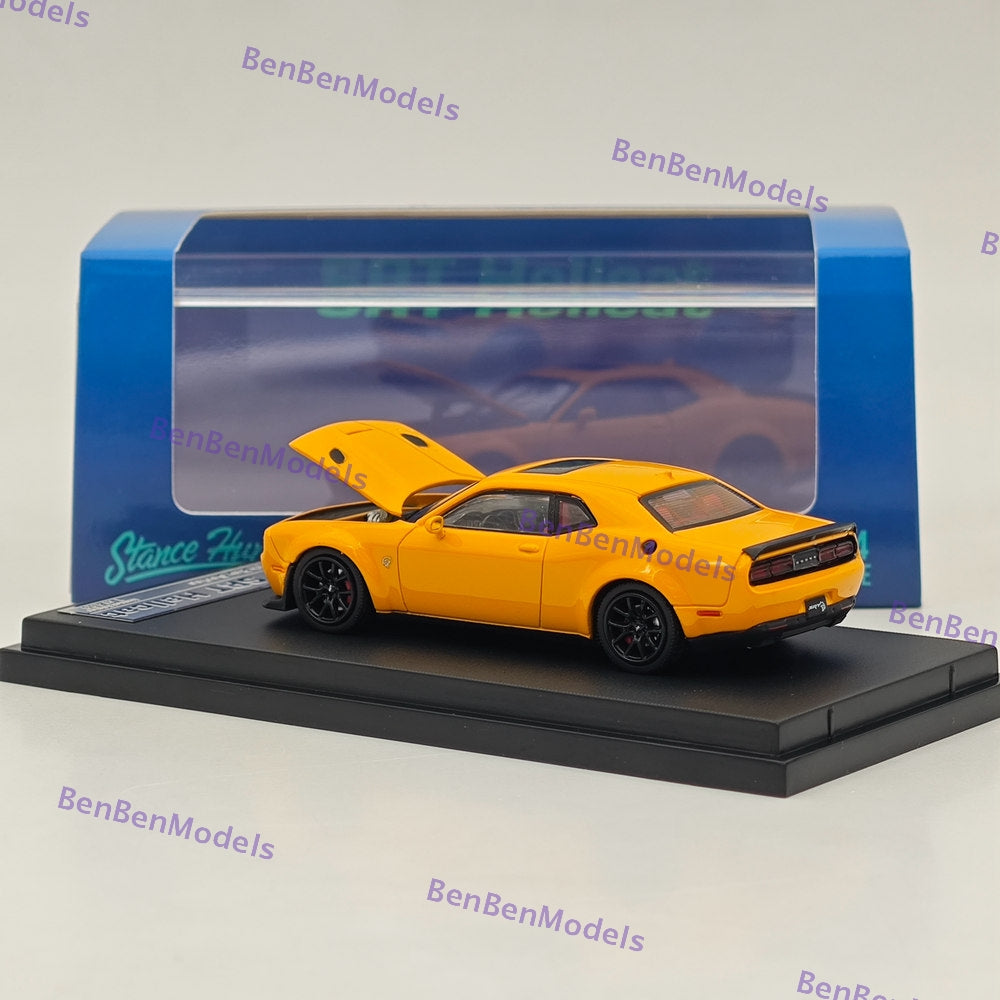 1:64 SH Dodge SRT Hellcat Muscle Sports Yellow Diecast Model Car Limited