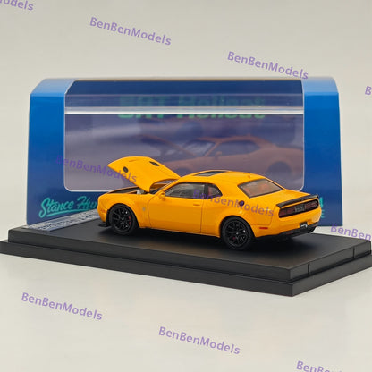 1:64 SH Dodge SRT Hellcat Muscle Sports Yellow Diecast Model Car Limited