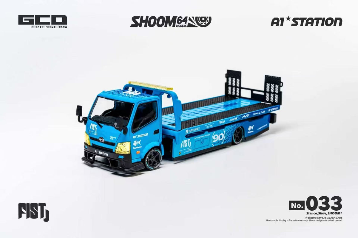 1:64 GCD FIST Fuso Container LBWK & Hino 300 Landing Edition Trailer Diecast Model Car