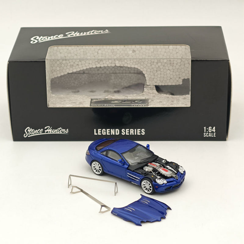 1/64 Stance Hunters MERCEDES BENZ MCLAREN SLR Blue LEGEND SERIES VHTF Diecast Model Car Collection