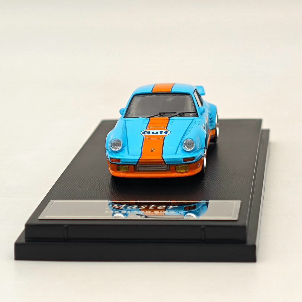 Master 1:64 Porsche 930 911 Turbo Black Bird Gulf Diecast Toys Modèles de voitures Collection Cadeaux Édition limitée 