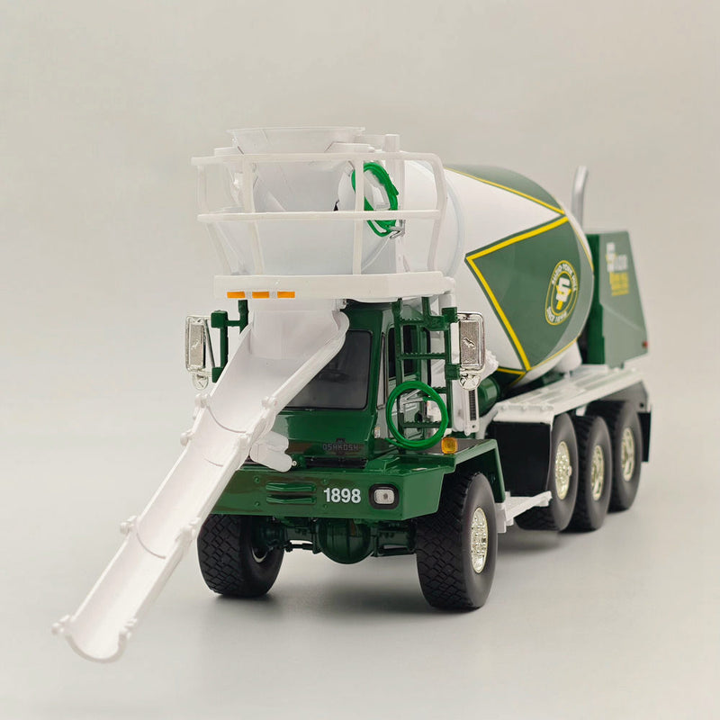 FIRST 1/34 Oshkosh Front Discharge Mixer Green 19-4245 DIECAST METAL REPLICA