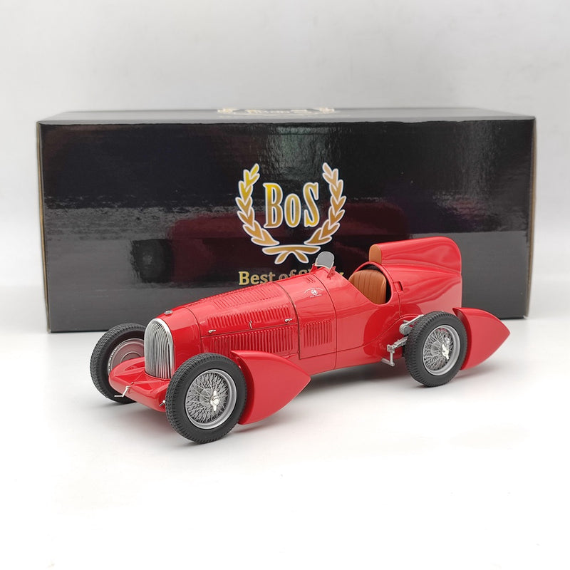 1/18 BOS Alfa Romeo Tipo B P3 Aerodynamic 1934 Red BOS066 Resin Model Limited