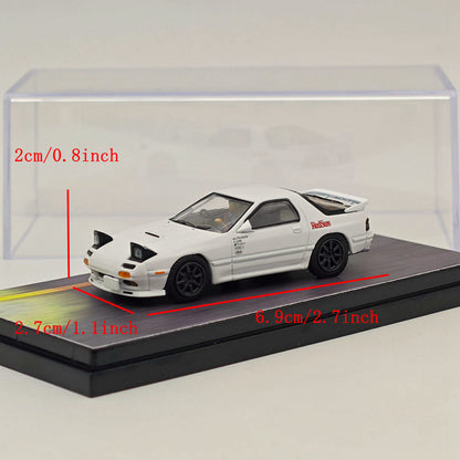 Hobby Japan 1/64 Mazda RX-7 (FC3S) RedSuns Initial D Open Headlights HJ643043D Diecast Model Collection In Stock - US