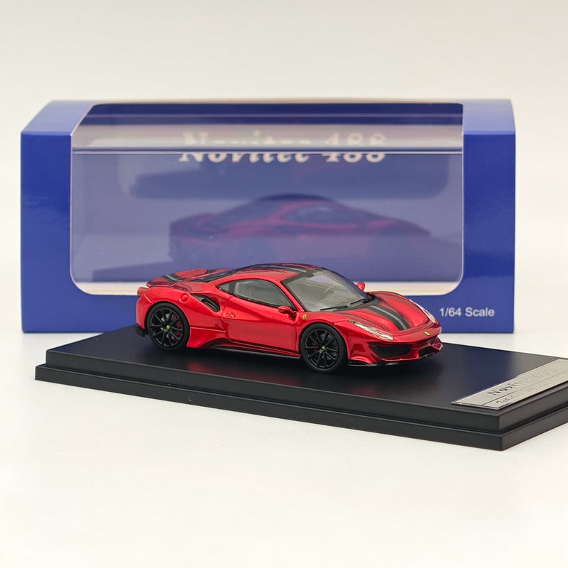 1:64 Ichilan Ferrari Novitec 488 Pista Red Super Racing Sports Model Diecast