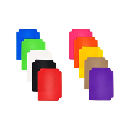 10pcs Multi Color PP Matte Card Dividers CCG Trading Card Box Separator Sheets