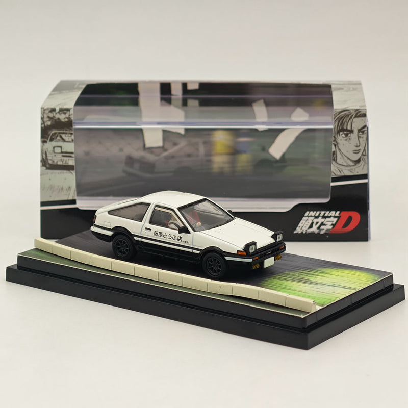 Hobby Japan 1/64 Toyota SPRINTER TRUENO GT APEX AE86 White INITIAL D HJ643008DB Diecast Model Car Limited Collection