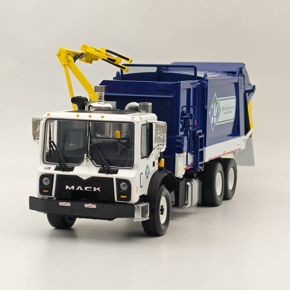 First Gear 1:34 Mack TerraPro Side Load Refuse Truck Blue 10-4167 Diecast Truck