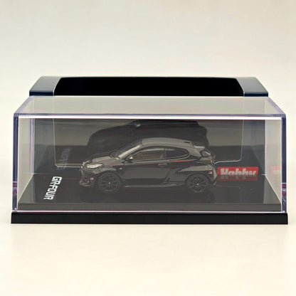 Hobby Japan 1:64 Toyota GR-Four YARIS RZ High performance GR Parts Precious Black Pearl HJ642024GBK Diecast Models Car Collection