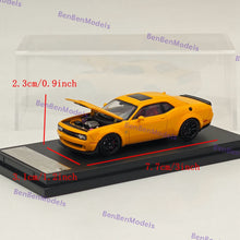 1:64 SH Dodge SRT Hellcat Muscle Sports Yellow Diecast Model Car Limited