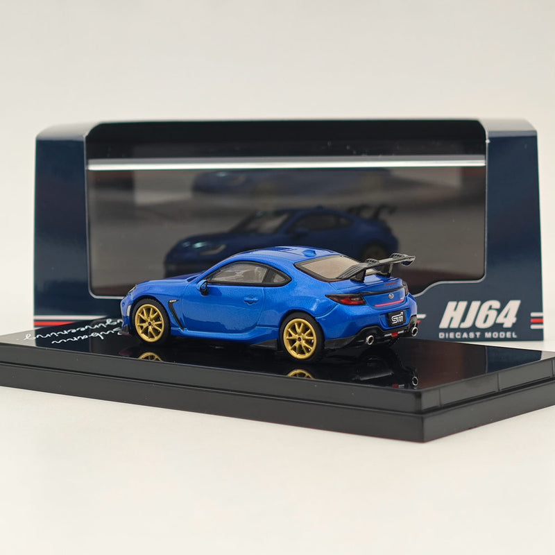 Hobby Japan 1:64 SUBARU BRZ STI Performance WR Blue Pearl HJ642047SBL Diecast Models Car Collection