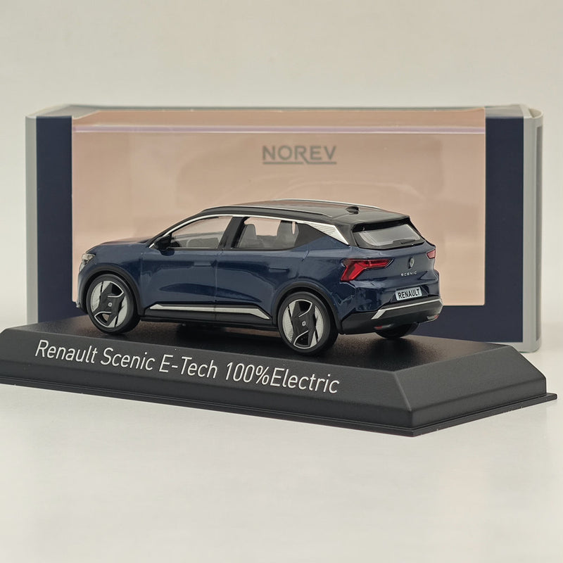 1/43 Norev Renault Scenic E-Tech 100% Electric 2024 Midnight Diecast Model Blue