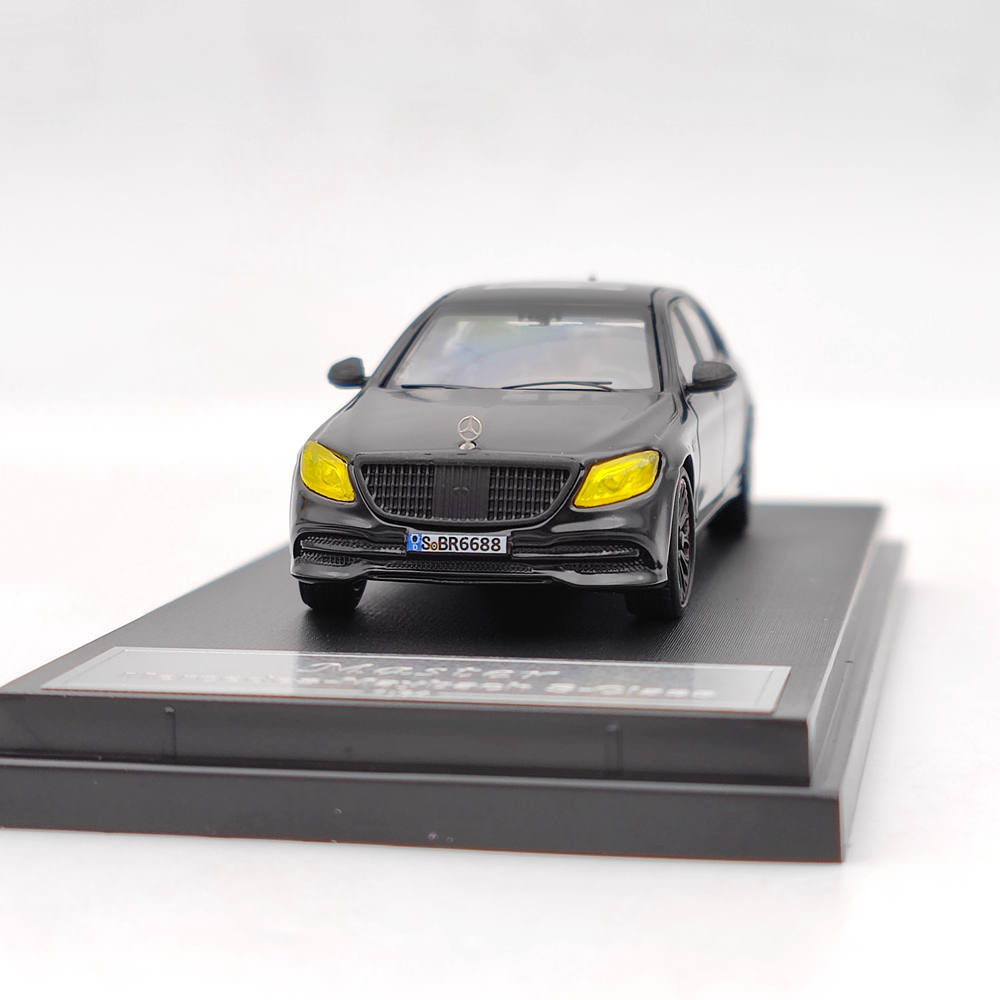 Prévente Master 1/64 Mercedes Benz Maybach Classe S S560 Jouets moulés sous pression Modèles de voitures Collection automatique Cadeau Noir 