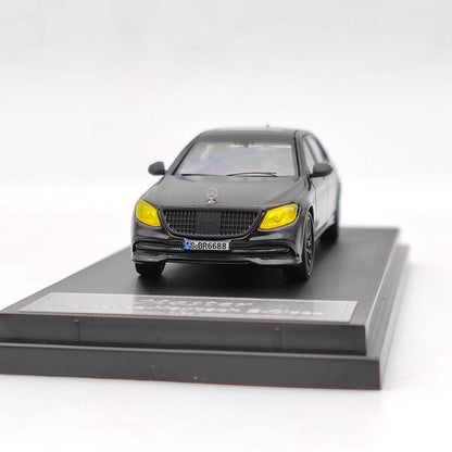 Prévente Master 1/64 Mercedes Benz Maybach Classe S S560 Jouets moulés sous pression Modèles de voitures Collection automatique Cadeau Noir 