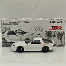 WHELART 1:18 RX7 FC3S Initial D 30e Anniversaire Voiture miniature en alliage + figurine