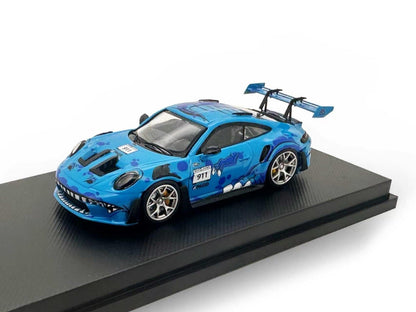 E Model 1/64 Porsche 911 GT3RS Diecast Sports Car Model Collectible Display Toys Gifts