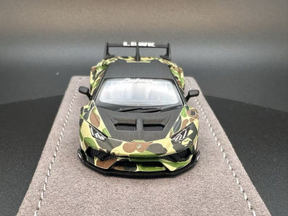 DAP 1:64 Lamborghini Supercar Voiture de course Livrée Roues portantes Modèle de voiture moulé sous pression Jouets Cadeau