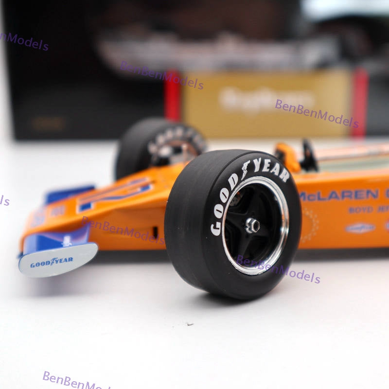 1:18 Replicarz 1972 Indianapolis 500 Peter Revson #12 R184826 Diecast Orange