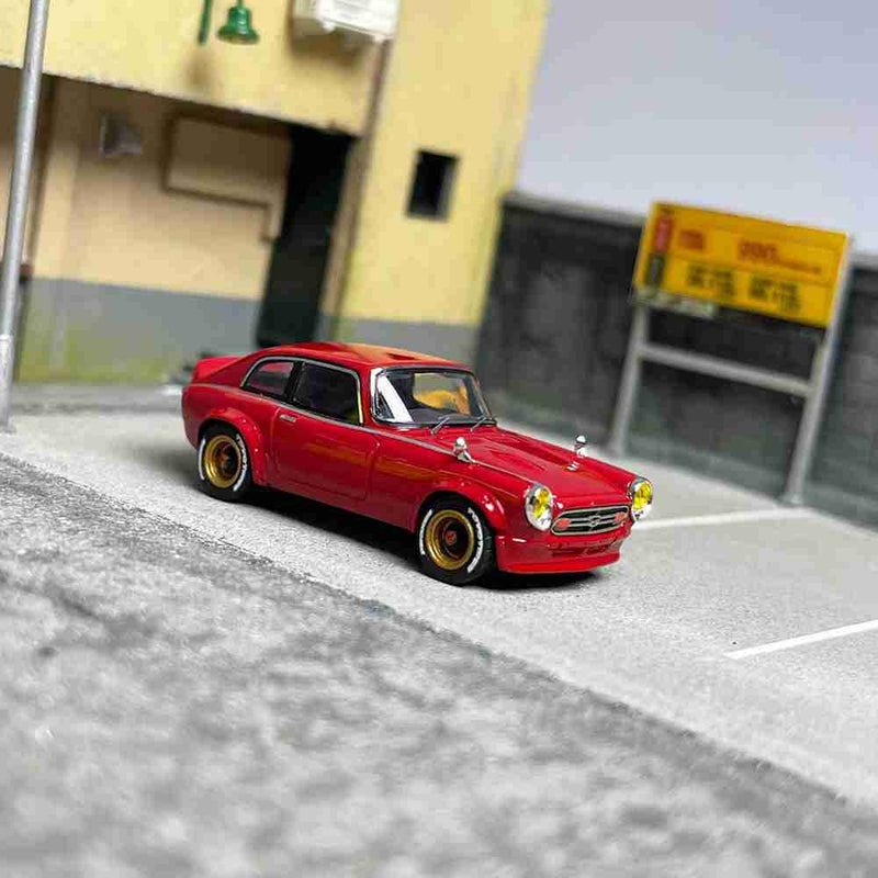 Mortal 1:64 Honda S800 Modified Version Diecast Toys Car Models Miniature Vehicle Hobby Collectible Gifts